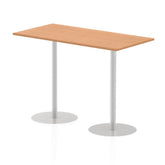 Dynamic Italia 1600 x 800mm Poseur Rectangular Table Oak Top 1145mm High Leg ITL0296 DD